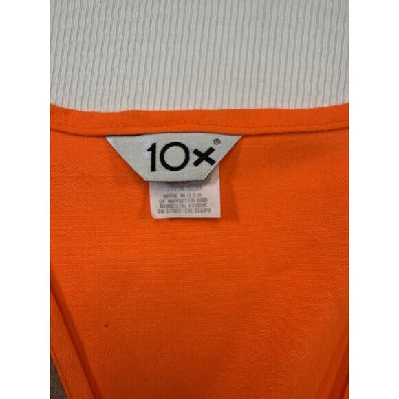 10X Hunting Vest 2XL Blaze Orange USA Made Shooting Vest Game Pockets - Picture 7 of 9